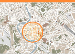Locatio of Jewish Ghetto District